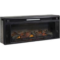 W100-12 Ashley Furniture Entertainment Accessories - Black Home Entertainment Furniture Fireplace