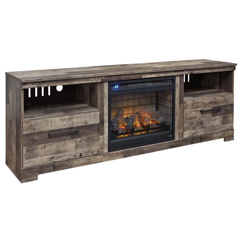 W200268 Ashley Furniture Xl Tv Stand With Fireplace Option