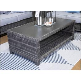 P518-701 Ashley Furniture Elite Park Outdoor Furniture Cocktail Table