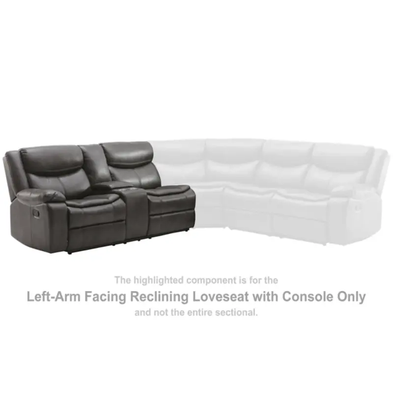 6680366 Ashley Furniture Laf Reclining Loveseat W/console