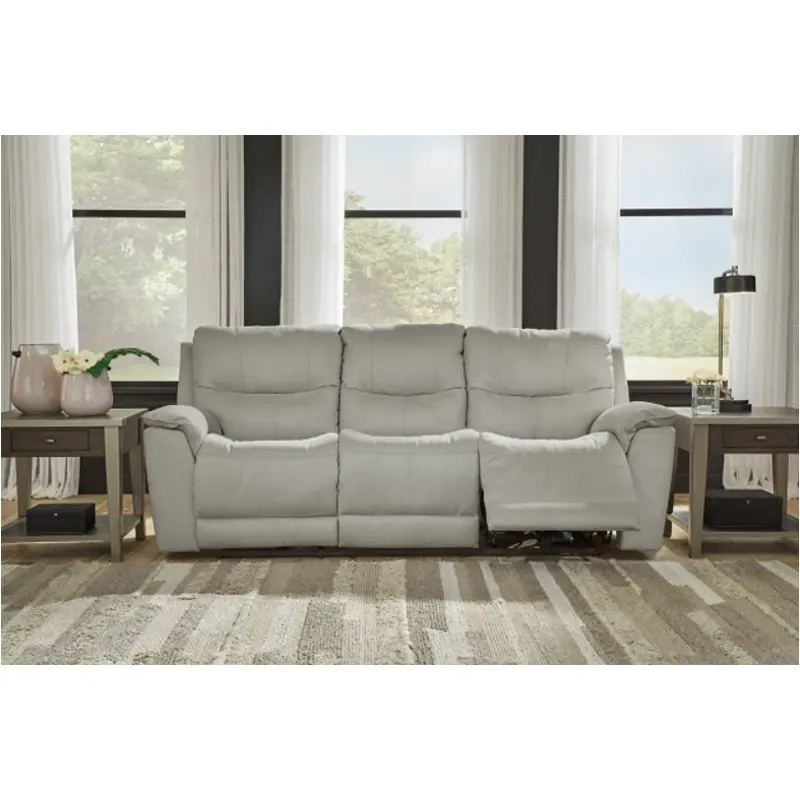 6080615 Ashley Furniture Power Reclining Sofa With Adj Headrest