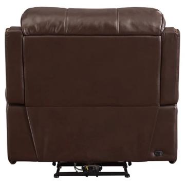 4280098 Ashley Furniture Rourke, Sky Ridge Mahogany Leather Power Reclining Sofa