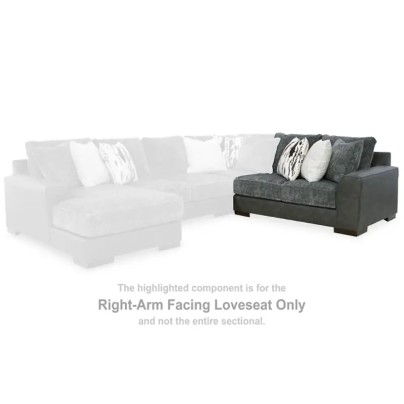 1740256 Ashley Furniture Larkstone Right-arm Facing Loveseat