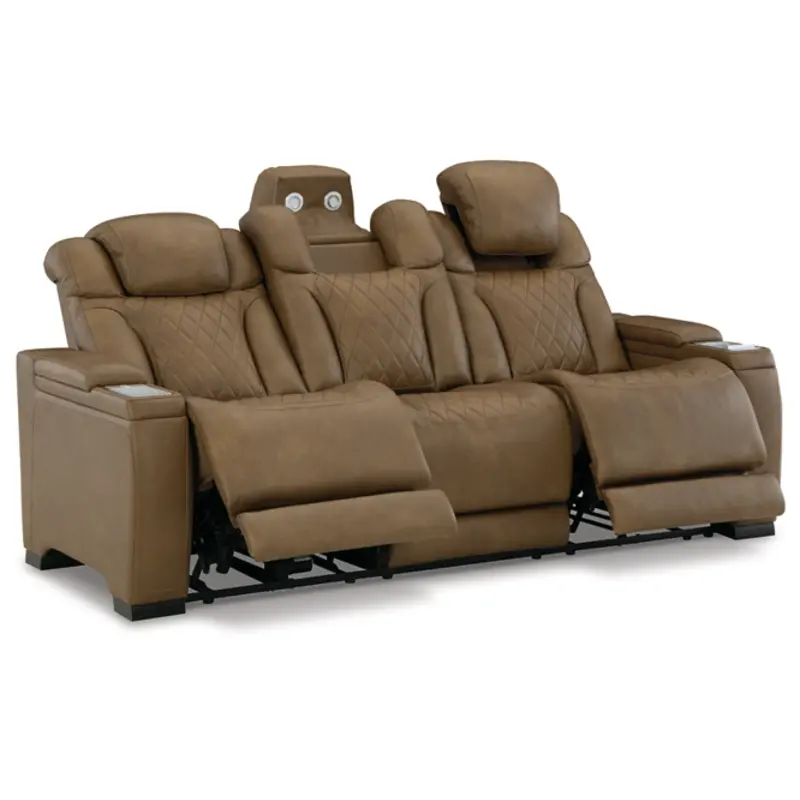 U1280715 Ashley Furniture Power Reclining Sofa - Nutmeg