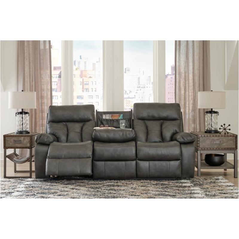 1480189 Ashley Furniture Reclining Sofa, Leather Reclining Sofa With Drop Down Table