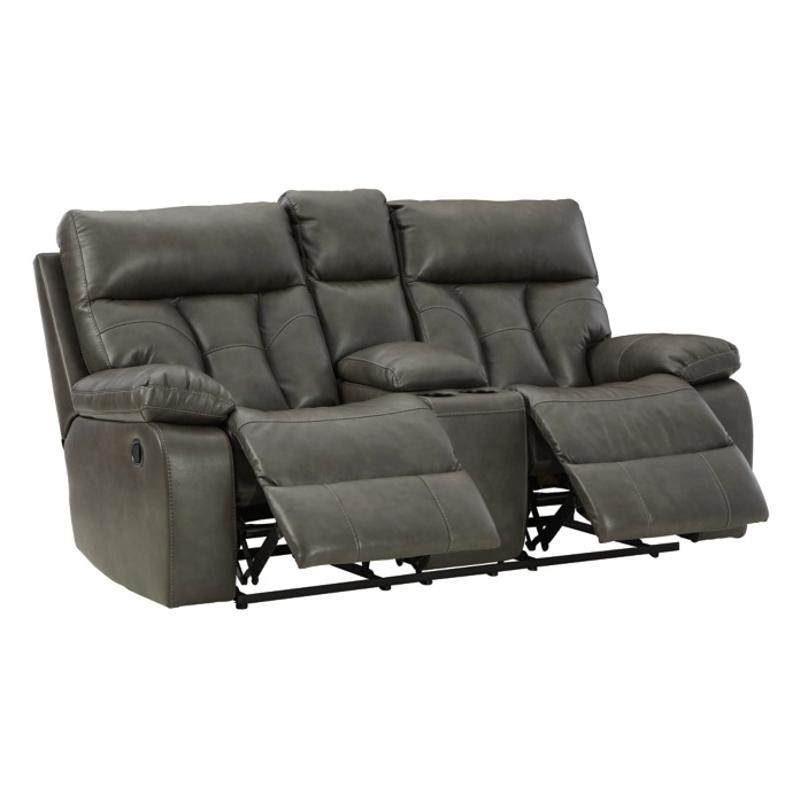 1480194 Ashley Furniture Dbl Reclining Loveseat With Console