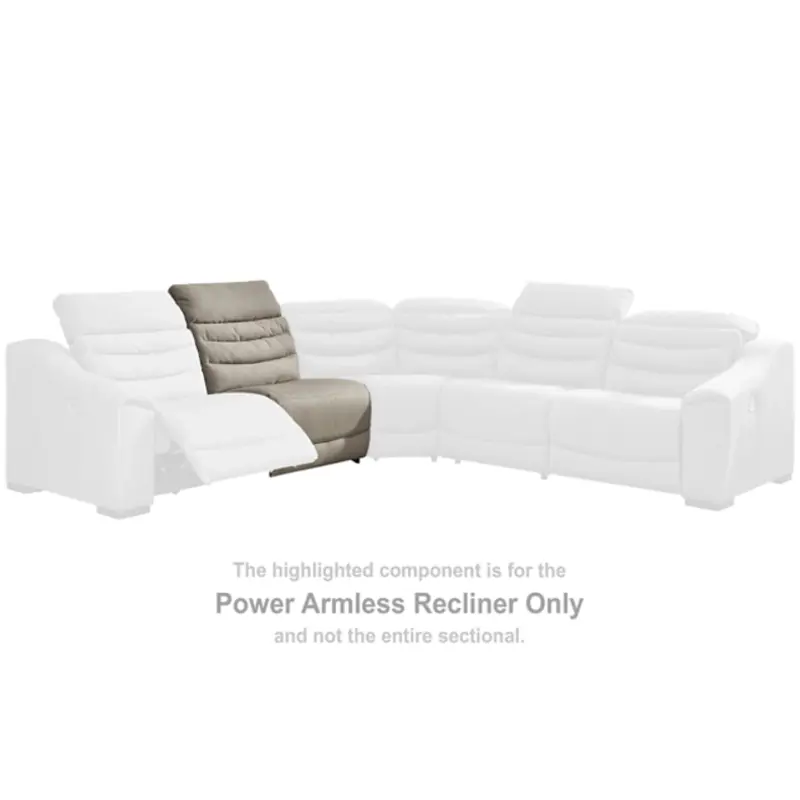 5850431 Ashley Furniture Armless Power Recliner With Adj Headrest