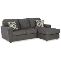 うちゃチャコールグレーXS 2680418 Ashley Furniture Cascilla Sofa Chaise - Slate