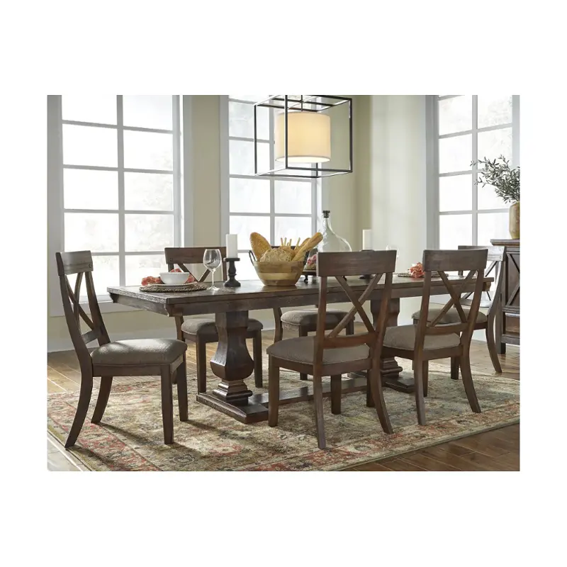 D662-55t Ashley Furniture Windville - Dark Brown Dining Table