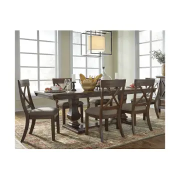 D662-55t Ashley Furniture Windville - Dark Brown Dining Room Furniture Dining Table
