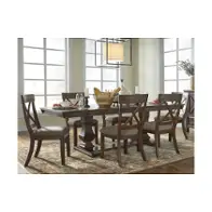 D662-55t Ashley Furniture Windville - Dark Brown Dining Room Furniture Dining Table