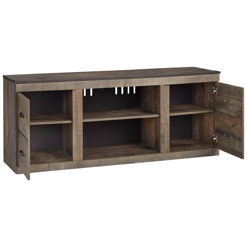Ew0446-268 Ashley Furniture Large Tv Stand W/fireplace Option