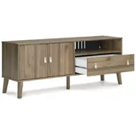 Ew1187-268 Ashley Furniture Aprilyn - Honey Home Entertainment Furniture Tv Console