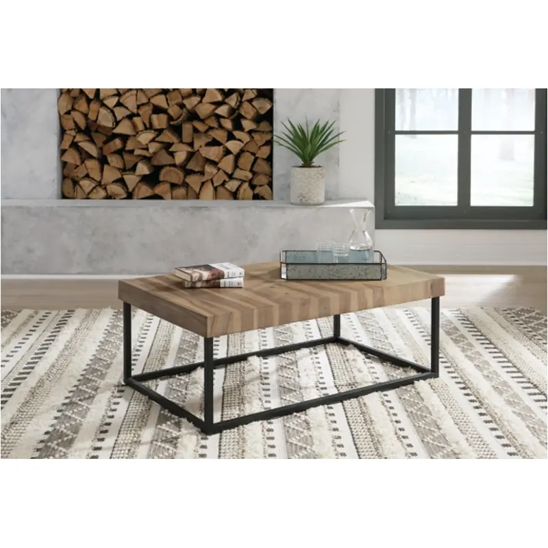 T777-1 Ashley Furniture Bellwick Living Room Furniture Cocktail Table