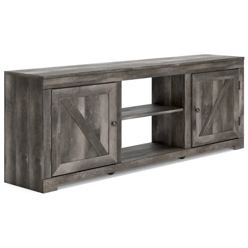 W440-168 Ashley Furniture Large Tv Stand W/fireplace Option