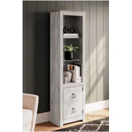 W267-124 Ashley Furniture Willowton - Whitewash Home Entertainment Furniture Entertainment Center