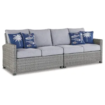 P439-854 Ashley Furniture Naples Beach Outdoor Furniture Sectional