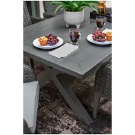 P518-625 Ashley Furniture Elite Park Outdoor Furniture Dining Table