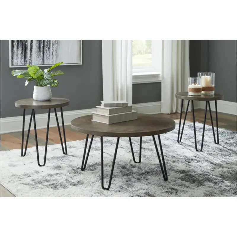 T144-13 Ashley Furniture Hadasky Living Room Furniture Occasional Table Set