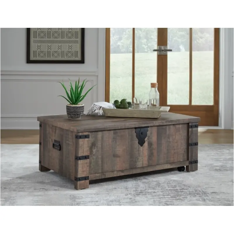 T466-9 Ashley Furniture Hollum Living Room Furniture Cocktail Table