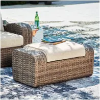 P507-814 Ashley Furniture Sandy Bloom Outdoor Furniture Ottoman