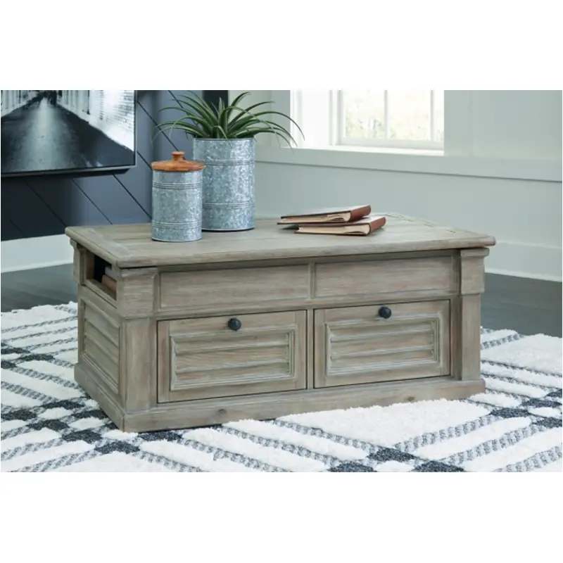 T659-20 Ashley Furniture Moreshire Lift Top Cocktail Table
