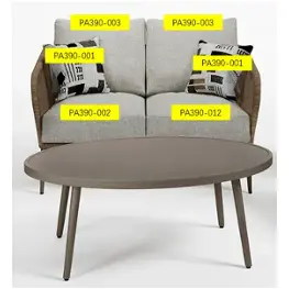 Pa390-003 Ashley Furniture Swiss Valley Outdoor Furniture Patio Seating