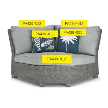 Pa439-013 Ashley Furniture Naples Beach Outdoor Furniture Patio Seating