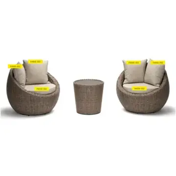 Pa505-002 Ashley Furniture Danson Outdoor Furniture Patio Seating