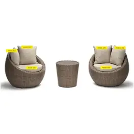 Pa505-003 Ashley Furniture Danson Outdoor Furniture Patio Seating