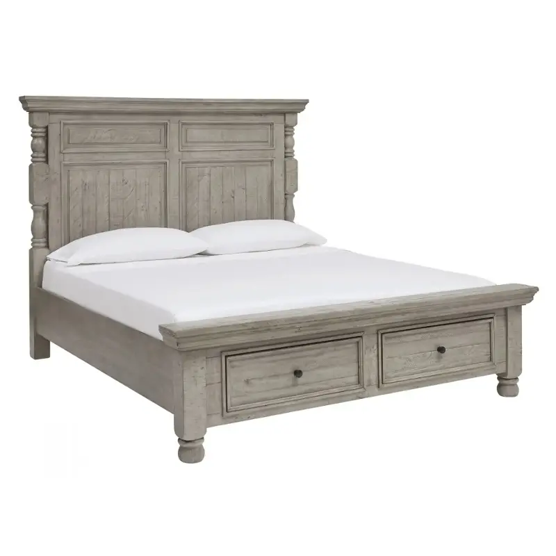 B816-72 Ashley Furniture Harrastone King Storage Bed