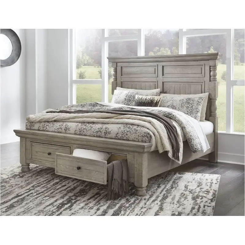 B816-72 Ashley Furniture Harrastone King Storage Bed