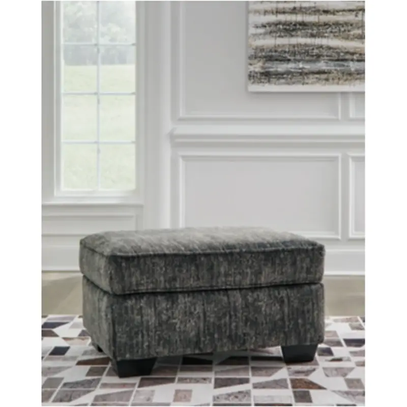 5050414 Ashley Furniture Lonoke - Gunmetal Living Room Furniture Ottoman