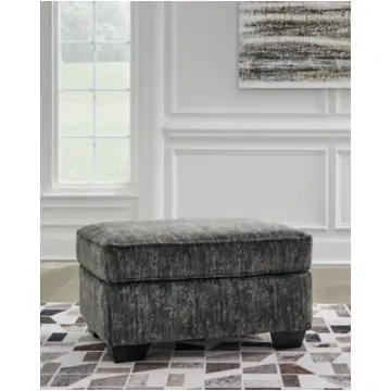 5050414 Ashley Furniture Lonoke - Gunmetal Living Room Furniture Ottoman