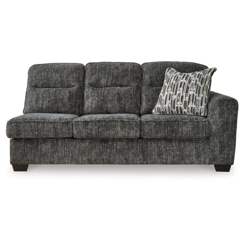 米on the ドリア 5050467 Ashley Furniture Right-arm Facing Sofa - Gunmetal