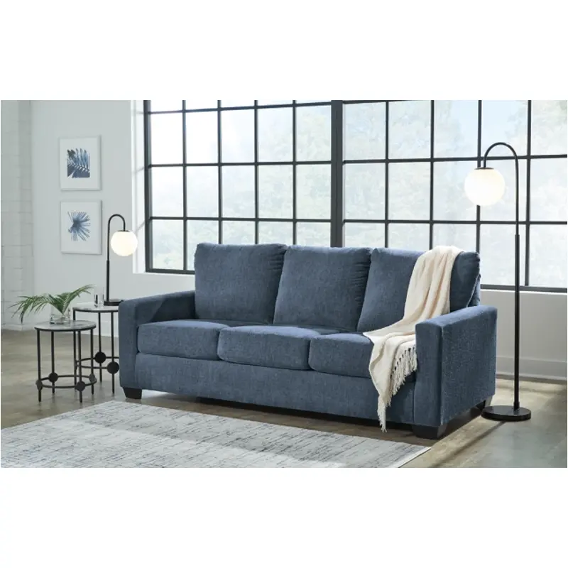 5360439 Ashley Furniture Rannis - Navy Queen Sofa Sleeper - Navy