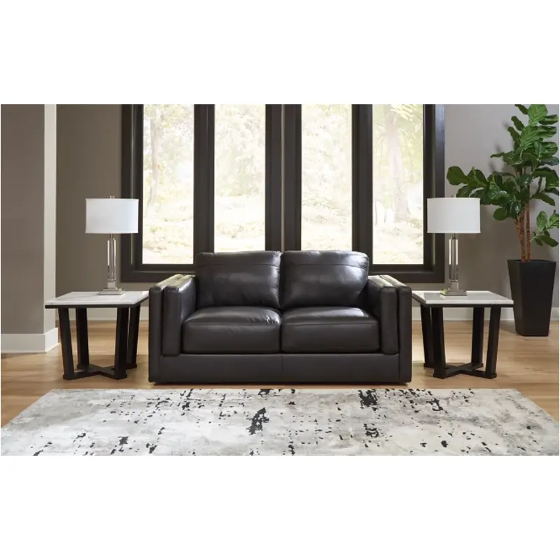 5740535 Ashley Furniture Amiata - Onyx Living Room Furniture Loveseat