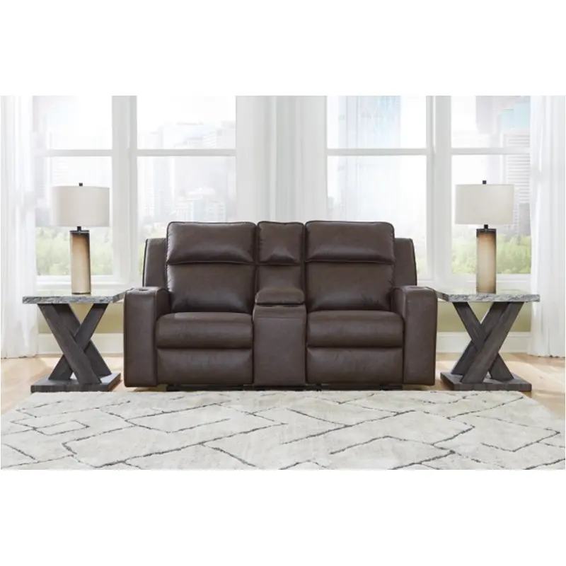 6330694 Ashley Furniture Reclining Loveseat With Console - Umber