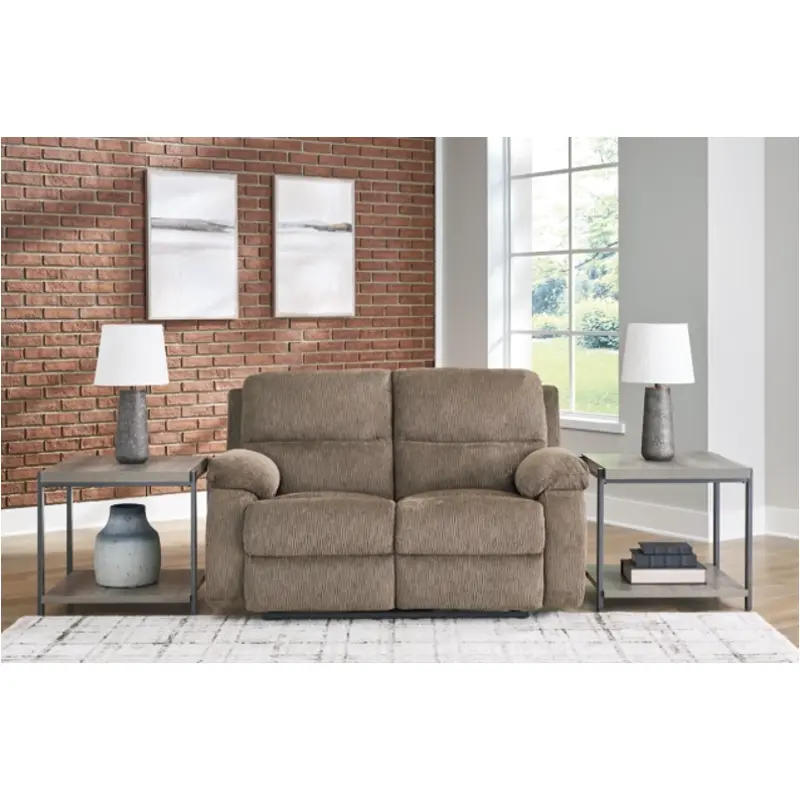 6650486 Ashley Furniture Scranto Reclining Loveseat - Oak