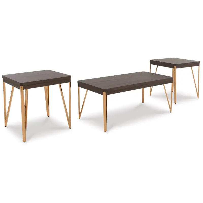 T404-13 Ashley Furniture Bandyn Living Room Furniture Occasional Table Set