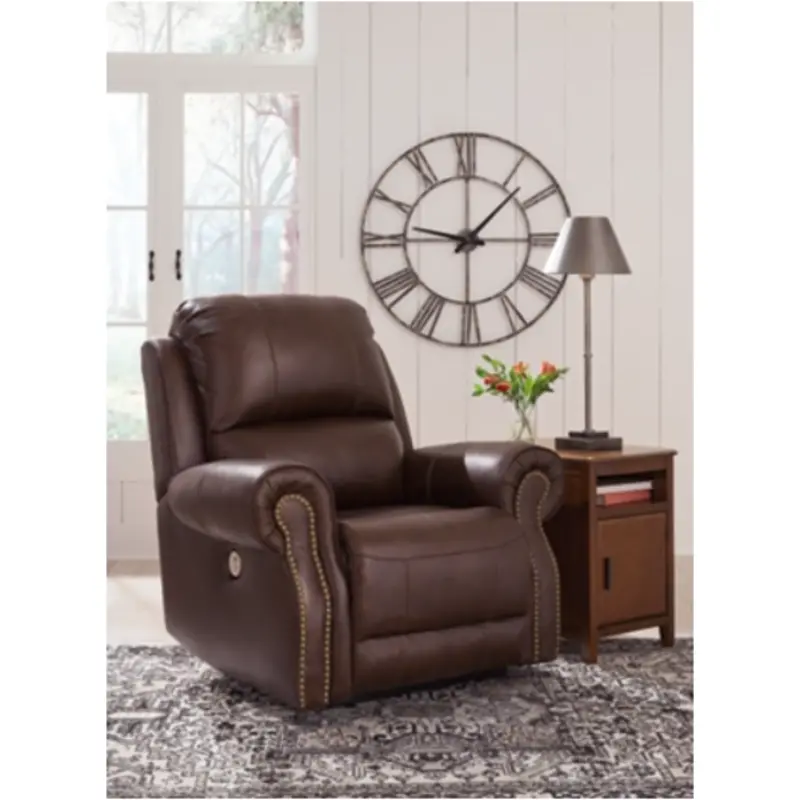 U9021406 Ashley Furniture Zero Wall Power Recliner - Walnut