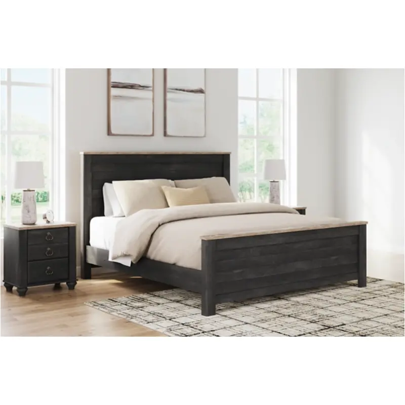 B3670-58 Ashley Furniture Nanforth King Panel Bed