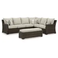 P465-822 Ashley Furniture Brook Ranch Outdoor Furniture Sectional