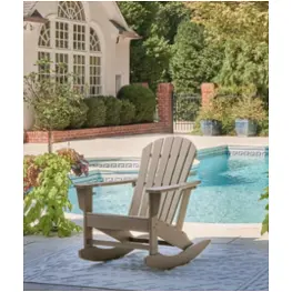 P014-827 Ashley Furniture Sundown Treasure - Grayish Brown Outdoor Furniture Accent Chair