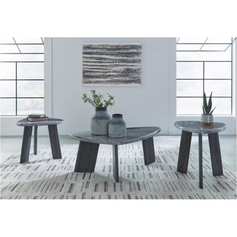 T390-13 Ashley Furniture Bluebond Living Room Furniture Occasional Table Set