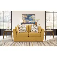 6750635 Ashley Furniture Keerwick - Sunflower Living Room Furniture Loveseat