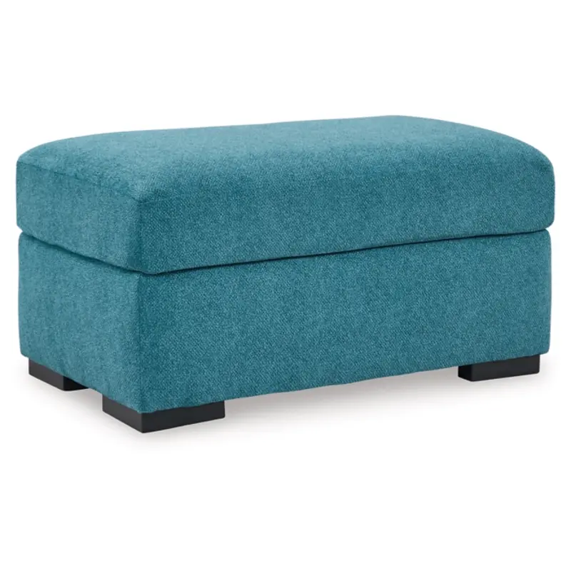 6750714 Ashley Furniture Keerwick - Teal Living Room Furniture Ottoman