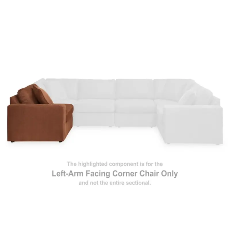 9210264 Ashley Furniture Left-arm Facing Corner Chair - Spice