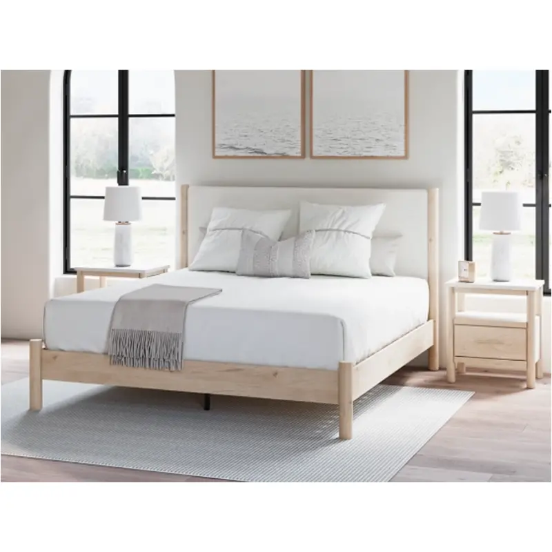 B2615-58 Ashley Furniture Cadmori King Upholstered Panel Bed