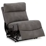 6100331 Ashley Furniture Power Armless Recliner - Slate